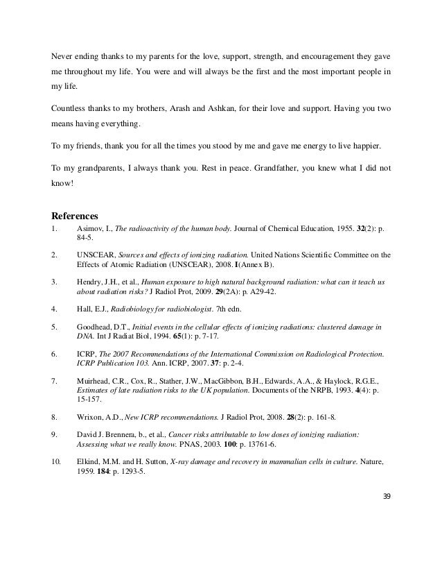 Phd thesis in radiation physics