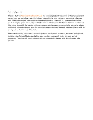 Nationwide Primary Care Case Study | PDF