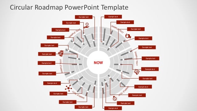 slidemodel circular roadmap powerpoint template