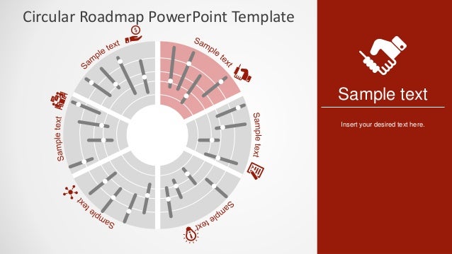 slidemodel circular roadmap powerpoint template