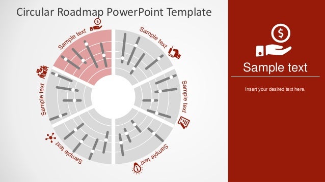slidemodel circular roadmap powerpoint template