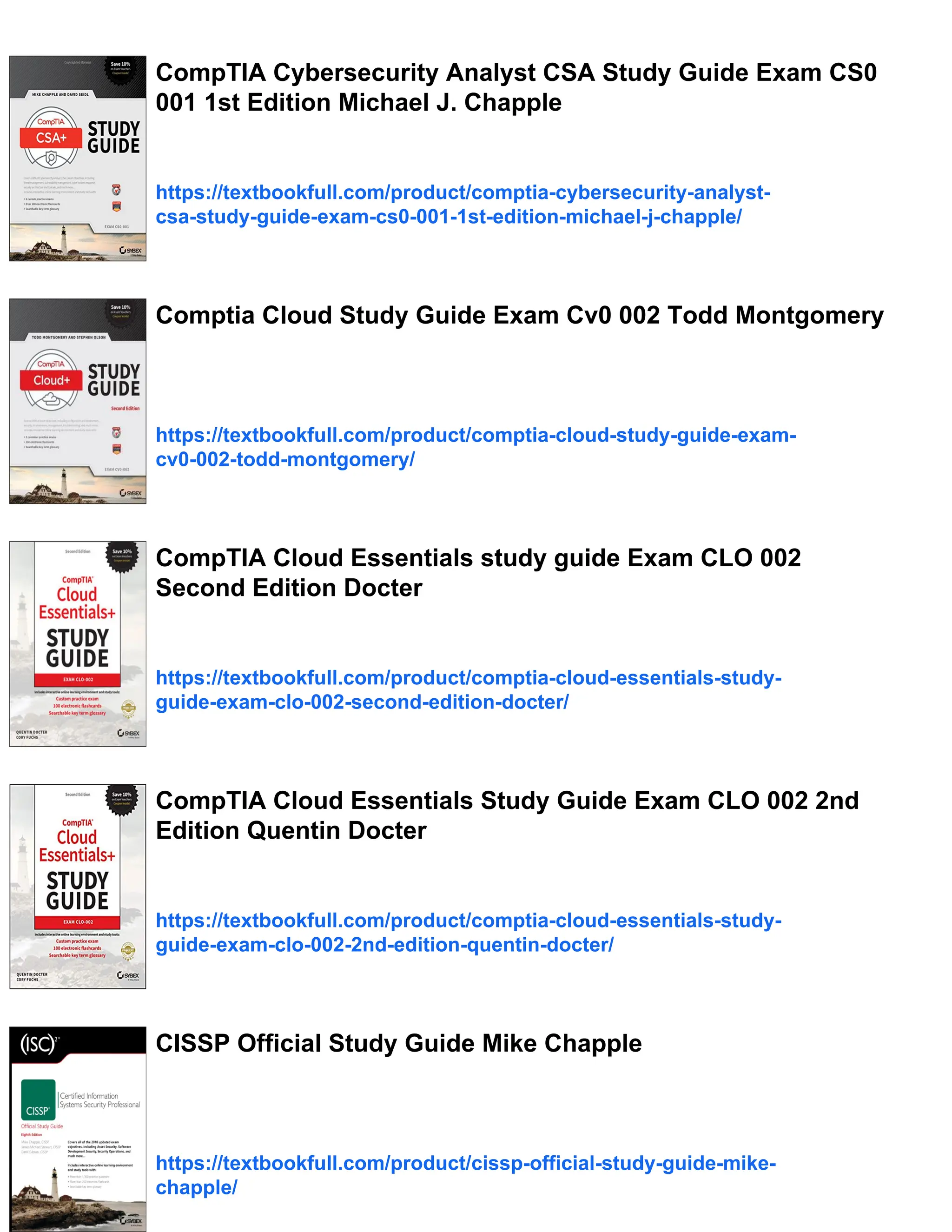Comptia Cysa+ Study Guide Exam Cs0-002 3rd Edition Mike Chapple | PDF