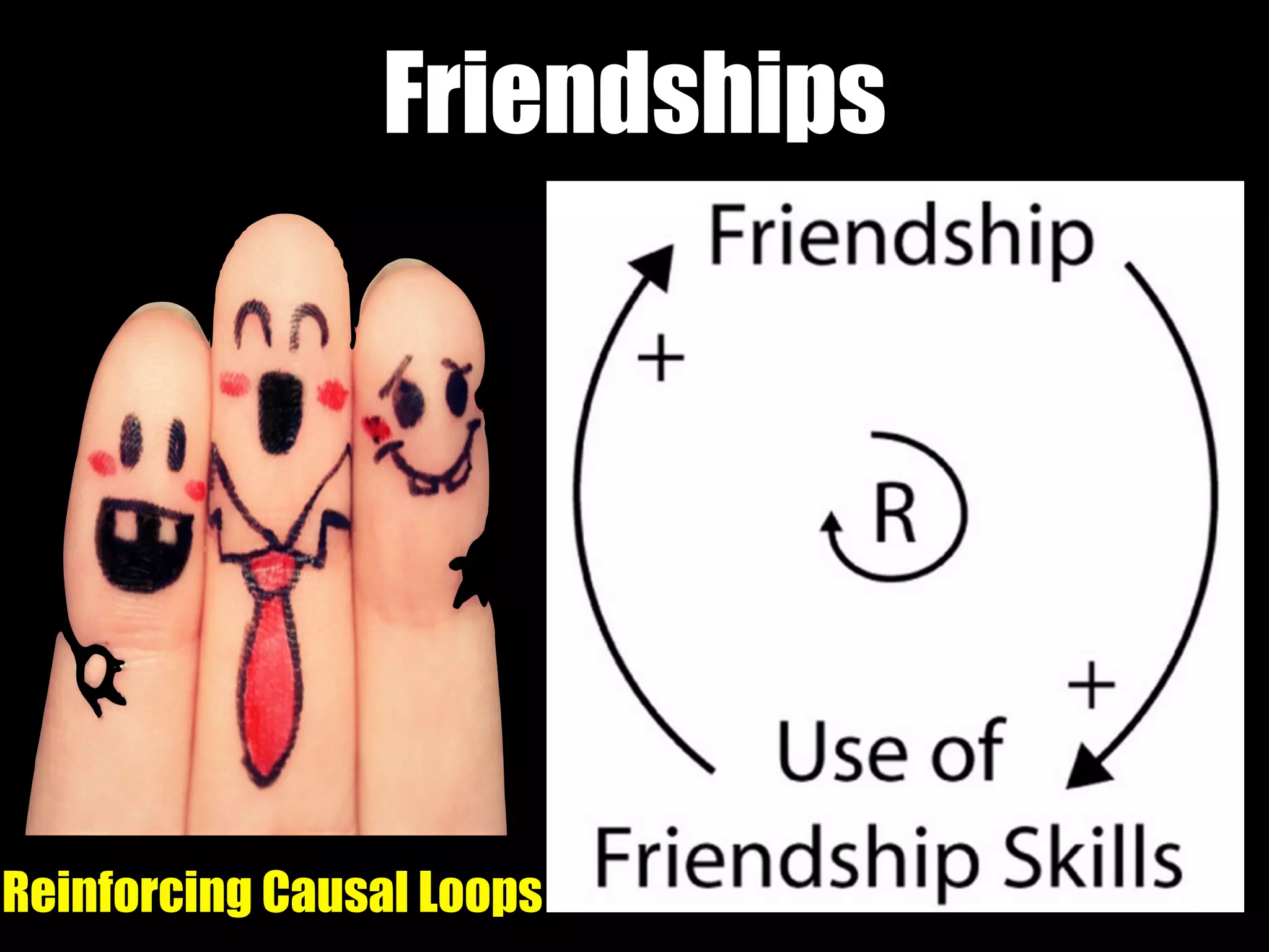 Friendships
Reinforcing Causal Loops
 