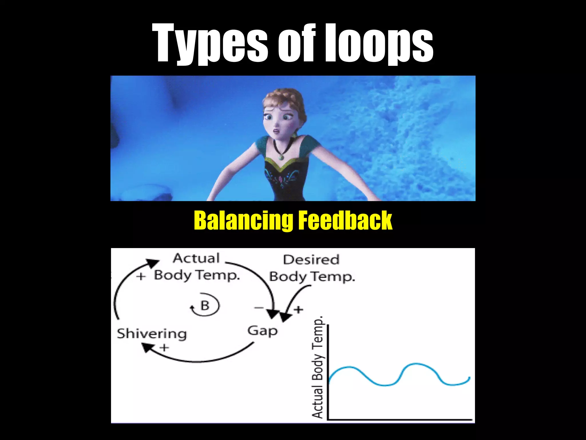 Types of loops
Balancing Feedback
 