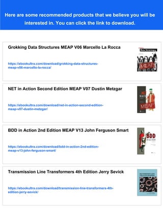 Transformers in Action MEAP V06 Nicole Koenigstein | PDF