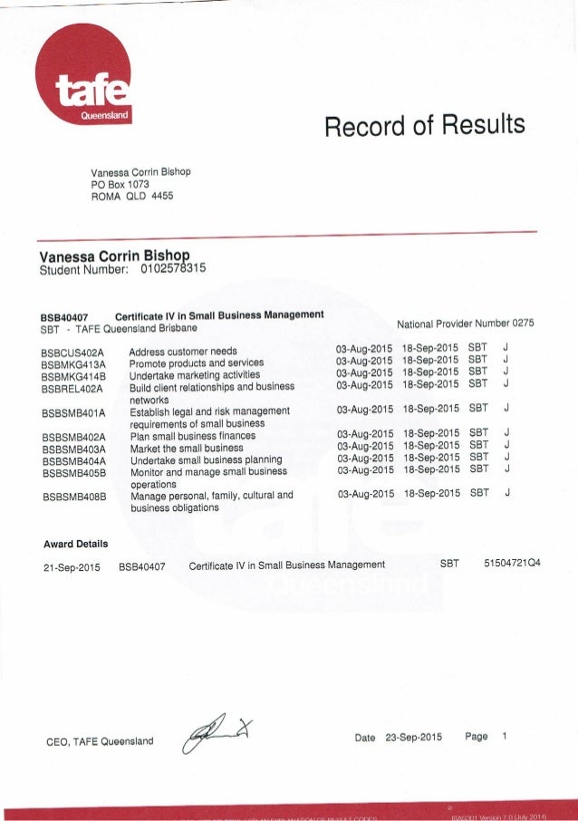 small certificate
