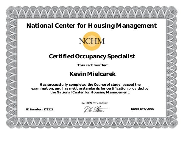 certification award