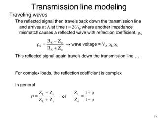 Transmission Line Reflection Ringing 713_Transmission_Lines-F21.ppt