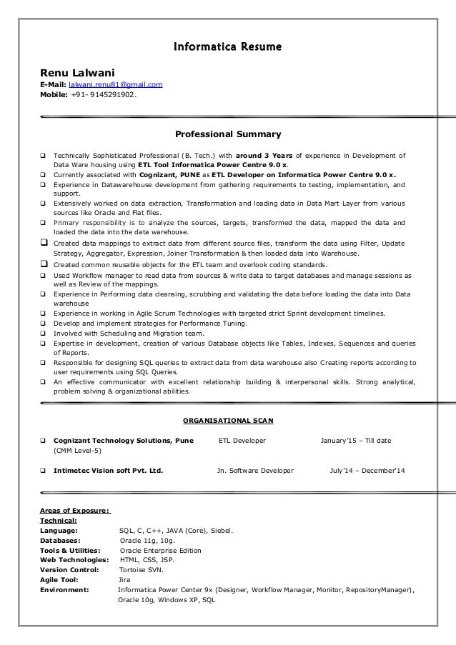 Renu Resume