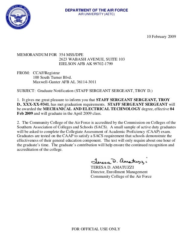 community college of the air force registrar