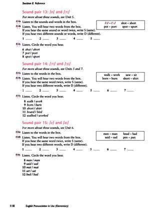 English Pronunciation in Use - Elementary