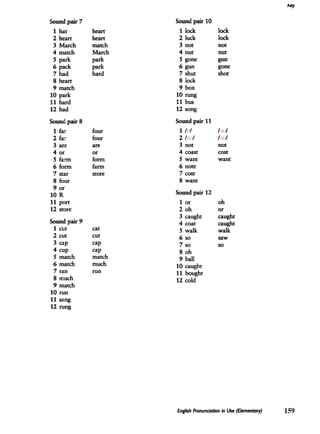 English Pronunciation in Use - Elementary