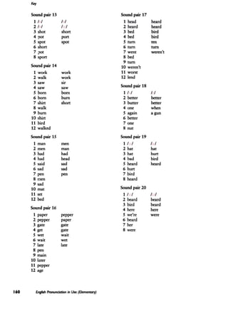 English Pronunciation in Use - Elementary