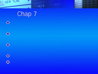 Chap 7：如何增加收入
讓大家對你提高注意力，例如，三分鐘
內回覆傳真、馬上回電、做事絕不拖延
錯誤創造經驗，經驗幫助你快速正確地
下決定
以第一速度處理工作，你可能會出錯，
但你做對的還是居多
要求完美的公司，業績一定停滯不前
你應該把所有的是情做到與眾不同的
好，用不同的方式來做事
 