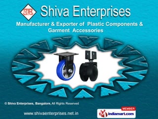 Manufacturer & Exporter of Plastic Components &
           Garment Accessories
 