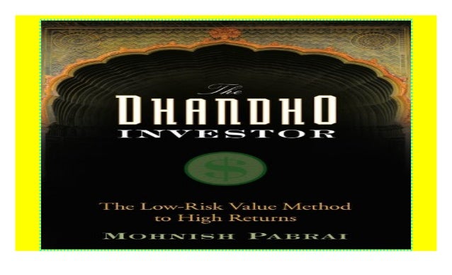 dhandho investor hard cover dhandho investor hard cover