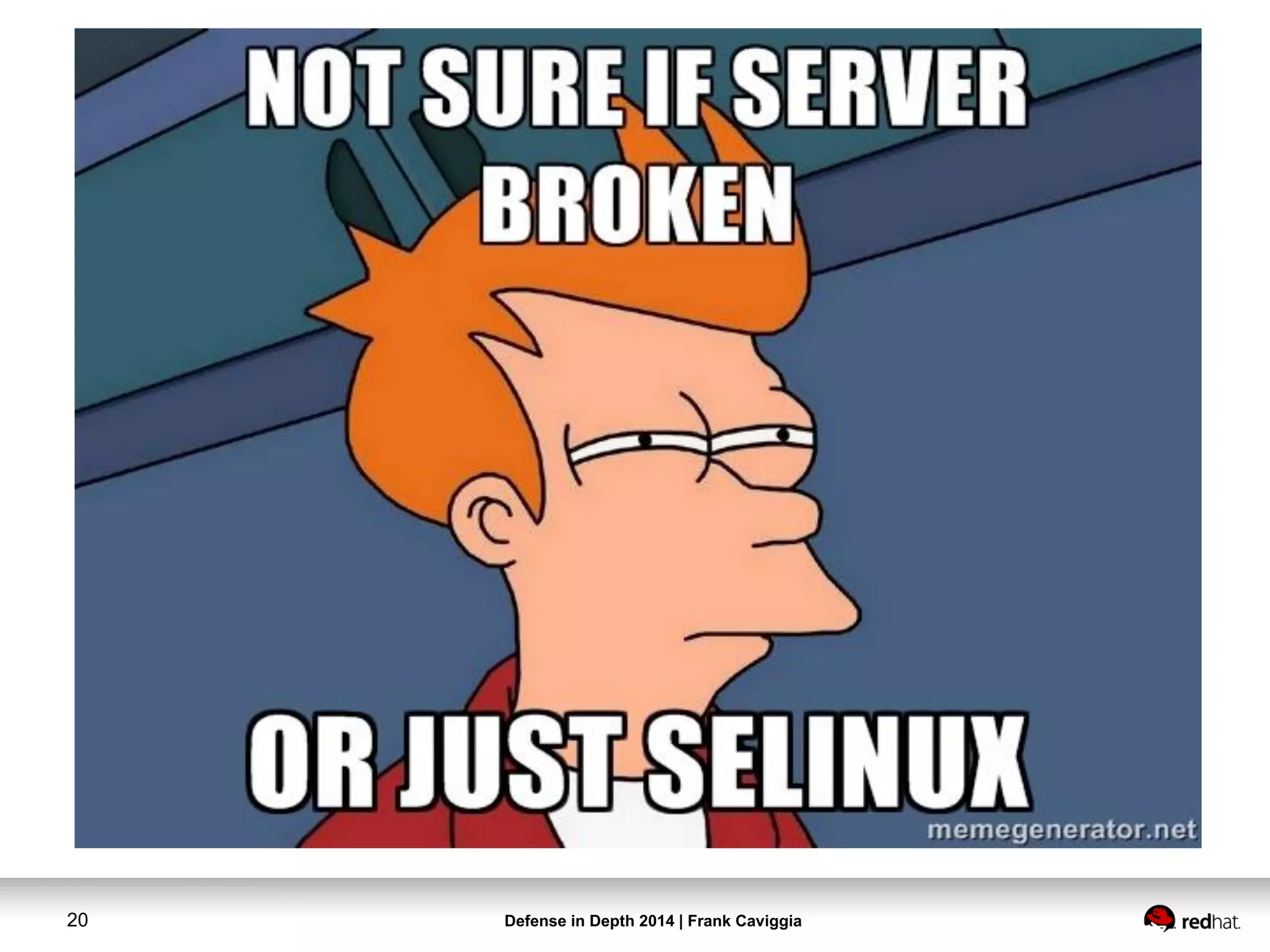 Defense in Depth 2014 | Frank Caviggia20
 