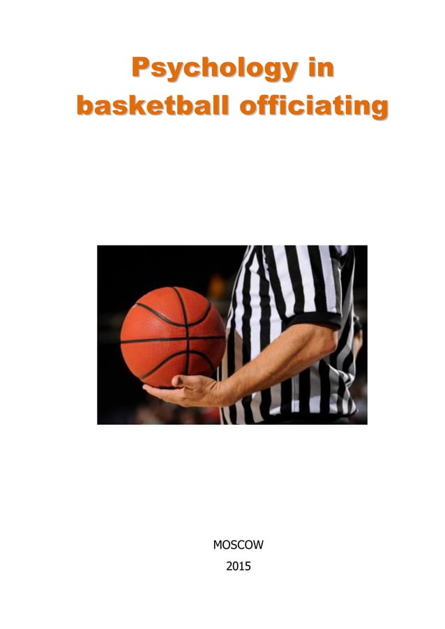 716.psychology in basketball officiating handbook for basketball