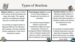 Report for my masteral presentation given the topics of Realism | PPTX