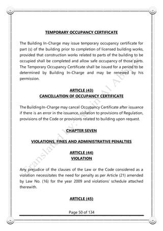Law No. (4) of 1983 Regulating Construction Works | DOCX