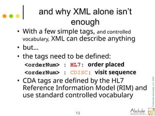 Hl7 Disability Tag Example HL7 and CLinical document architecture standard | PPT