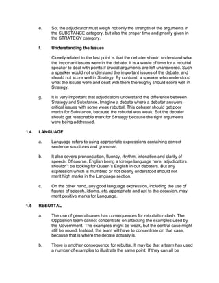 Debate Rules.pdf 717 debate rules guideline | PDF