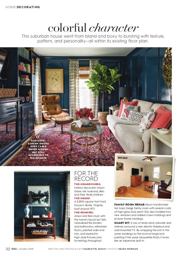 Alison Giese Interiors Better Homes Gardens Feature Oct 2016