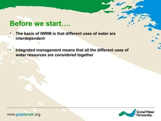 Comprehensive Introduction to Integrated Water Resources Management ...