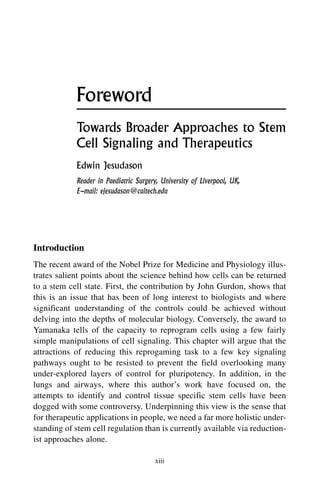Stem Cells Tissue Engineering and Regenerative Medicine 1st Edition ...