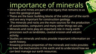 The Importance Of Rocks Comprehensive Study of Mineralogy and Sedimentary Rocks for Civil ...