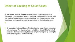 Backlog-Court-Cases in the Philippines and its implication | PPTX