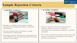 Lab Samples Rejection Cartoon Sample Acceptance-Rejection-Criteria in lab | PPTX