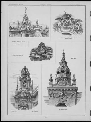 Дом ъ С трахов. О б -в а „Н ь ю -Іо р к ъ “ въ П ариж ѣ.
Apx. Morin-Goustiaux.
Всем. Вы ст. 1 9 0 0 П ариж ѣ.
Apx. Toudoire e t Pradelle.
М отивы уб р а н ства аттика.
Apx. Lemaitre.
P aris, 1 9 0 0 .
Apx. Lärche et Nachon.
P aris, 1 9 0 0 . Apx. V. Blavette.
 