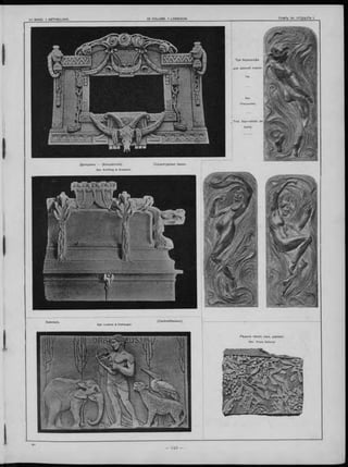 Хемницъ.
Д ре зд ен ъ — (K reu zkirche).
Арх. Schilling & Graebner.
С кульптурны я панно.
(C e n tra lth e a te r).
Р ѣ зное панно (и зъ д ерева).
Арх. Franz Zelezny.
Т ри барельеф а
для ванной комна-
 