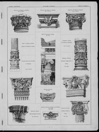 Капитель. (Б. Опера въ П ариж ѣ).
Арх. Ch. Garnier.
Капитель. (Б. Опера въ П ариж ѣ). Капитель. (Б. Опера въ П ариж ѣ).
Арх. Ch. Garnier. I Apx. Ch. Garnier.
База и стерж ень колонны.
(Palais du C om m erce à Lyon).
Д етали Іоническаго ордера.
Арх. Duval.
Капитель пилястры (Б. Опера
въ П ариж ѣ).
Арх. Ch. Garnier.
Капитель пилястры.
(Nouveau C ollège Rollin
Paris).
Apx. Roger.
К апитель пилястры.
Apx. Goss.
С терж ень колонны
(Б. О пера въ П ариж ѣ).
Капитель колонны.
(C o llè ge C ha pta l â
Paris).
Apx. Train.
Капитель пилястры . (Т еатр ъ des C éléstins,
въ Л іонѣ).
Apx. André
(G ram m arschool, London).
1*
— ч —
 