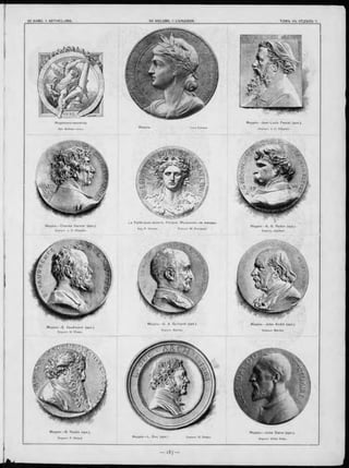 М едаль— J e a n -L o u is P a scal (ap x.).
Скульпт. J. C. Chaplain.
М едальонъ-виньетка.
М едаль. Lous Fricard.Apx. Boileau— сынъ.
L a F e rté -so u s-Jo u a rre . Ратуш а. М едадьои ь~ на Ф асадъ.
Apx« P. Heneux. Скульпт.М. Bourgeais.
М едаль— C h a rle s G a rn ie r (ap x.).
Скульпт. J. C. Chaplain.
М ед ал ь— A . G. R edon (apx.).
Скульпт. Injalbert.
М едаль— G. A. G e rh a rd t (a p x ). М ед ал ь— Ju le s A n d ré (apx.).
Скульпт. Barrias.
М ед ал ь— E. V a u d re m e r (a p x.).
Скульпт. H. Chapu.
М едаль— G. R au lin (apx.).
Скульпт. F. Rolard.
М едаль— Ju le s D alou (a p x.).
Скульпт. Victor Peter.
М едаль — L. D u c (apx. Скульпт. H. Chapu.
 