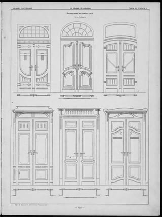 1
I
/ТТТТТТѴ
пгттттті
М о ти вы двер ей в-ь н о в о м ъ с ти л ѣ .
По Em. Fellinger’y.
 