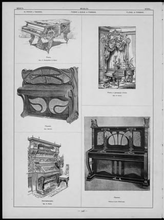 10. РО Я Л И и П ІА Н И Н О . P IA N O S à Q U E U E et P IA N IN O S . F L Ü G E L & P IA N IN O S .
Ф и сгарм оніум ъ.
Apx. H. Werle.
Рояль и декорац ія стъны .
Apx. H. lesora.
 