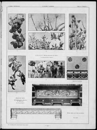 Ж ивописны й ф ризъ.
Ф ото гр аф и че ское завед еніе
въ Б рю ссел ѣ.
Apx. Fernand Symons.
М отивъ ф риза для с т ѣ н ъ вестибю ля.
 