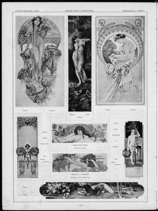 Ж енщ ина с ъ глициніями.
Живопис. H. Libes. .(Нимъ, Фр•).
<И снусство
Э тю дъ
« И скусств о ?
Д екоративное панно.
M-Ile Alice Jacquin.
 