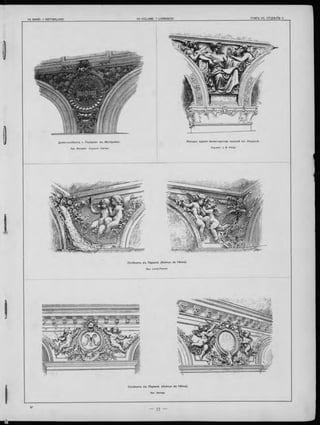 Д ом ъ -осо б някъ г. F aulquier въ M on tpe llier.
Арх. Baussan Скульпт. Carlier.
Ф асад ъ зданія министерства колоній въ Л ондонѣ.
Скульпт. J. В Philip.
 