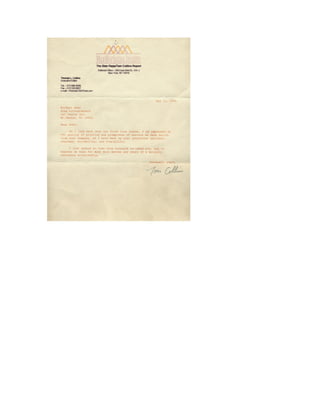 Tom Collins Reference Letter