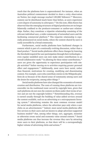 Regulating Content On Social Media Copyright Terms Of Service And ...