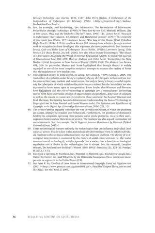 Regulating Content On Social Media Copyright Terms Of Service And ...