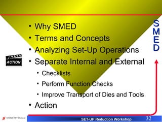SBS - SMED Training (Set Up Reduction) | PPT