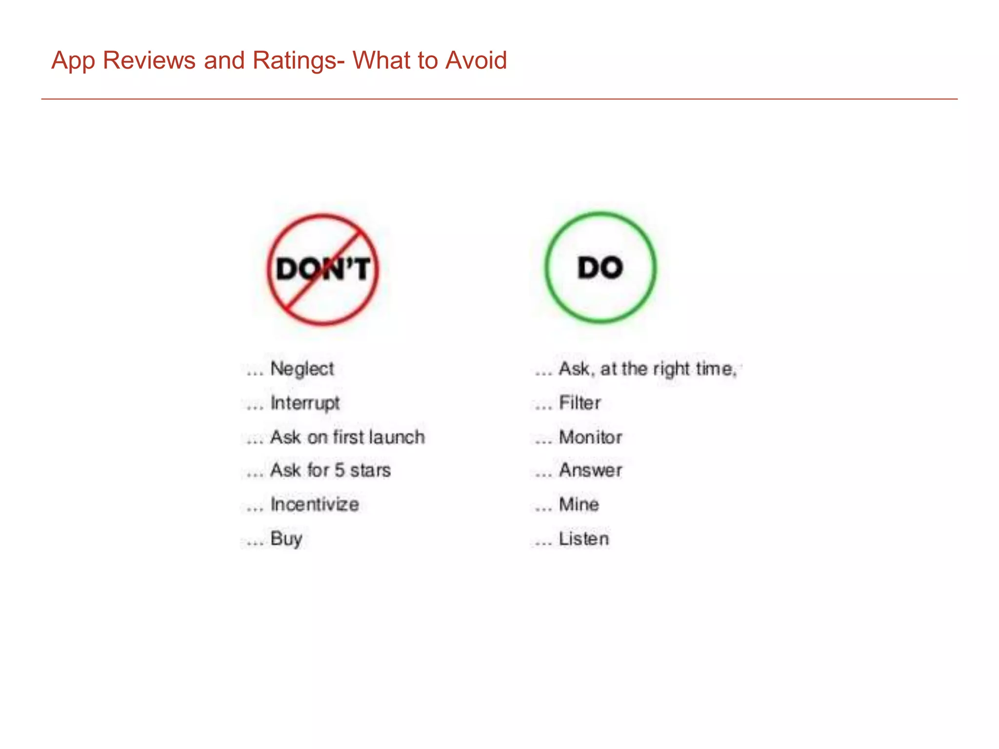 App Reviews and Ratings- What to Avoid
 