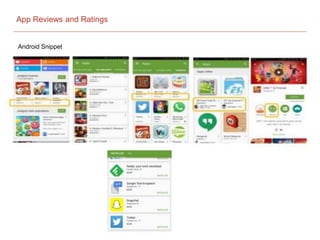 App Reviews and Ratings
Android Snippet
 