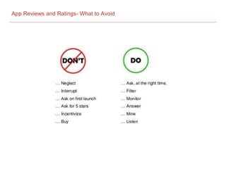 App Reviews and Ratings- What to Avoid
 