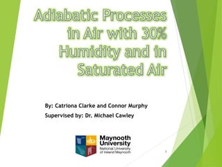 By: Catriona Clarke and Connor Murphy
Supervised by: Dr. Michael Cawley
1
 