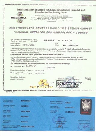 GMDSS licence